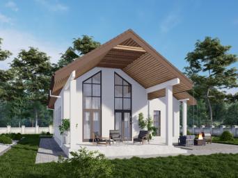 Одноэтажный дом с тремя спальнями и вторым светом